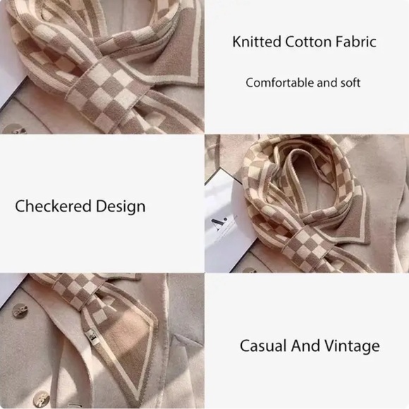 NEW Double Knit Women Scarf Fashion Accessories - Picture 8 of 9